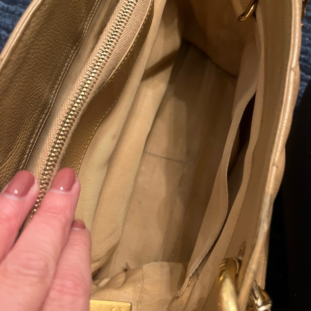 Chanel Tan Quilted Leather Tote Bag - Picture 12 of 16